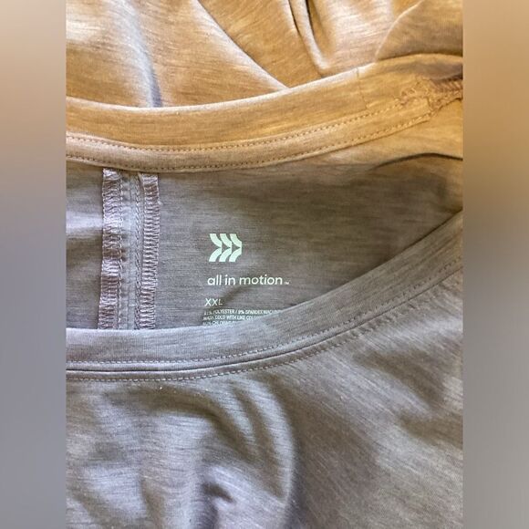 All In Motion - Women’s Plus Light Pink & Gray Long Sleeve Tee - Picture 5 of 5